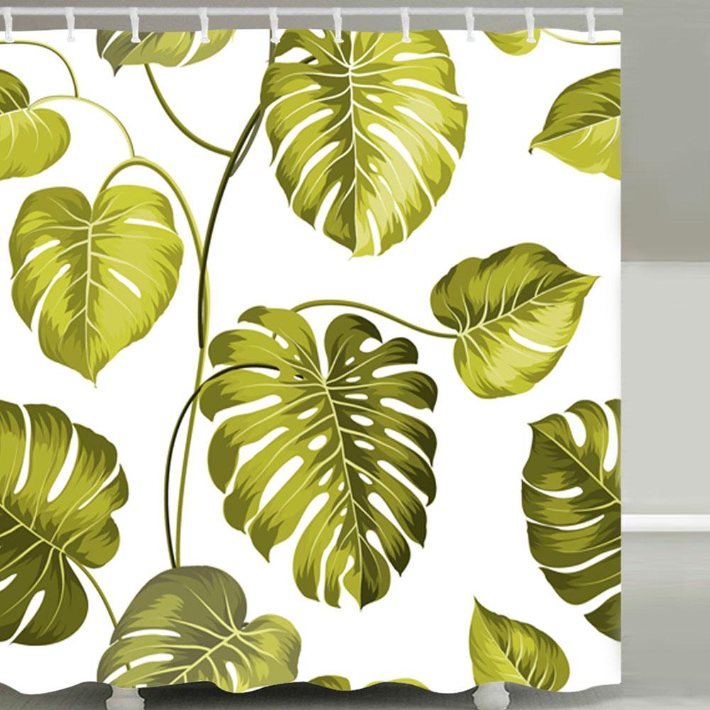 Household Punch Free Water Proof Mildew Proof Bath Shower Curtain Decoration Bathroom