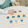Montessori Toy Wooden Geometry Puzzle Preschool Educate Practicing Board Game Jigsaw for
