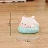 Tegneserie Søvn Katt Hund Gris Kanin Harpiks Miniatyrfigur Ornament Hjem Desktop