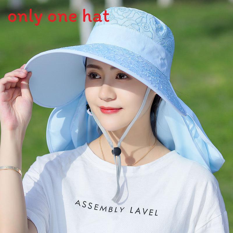 Sun Protection Widebrim Hat For Women With Breathable Cotton Polyester Fabric Summer Sunshade Cap For Gardening And Cycling