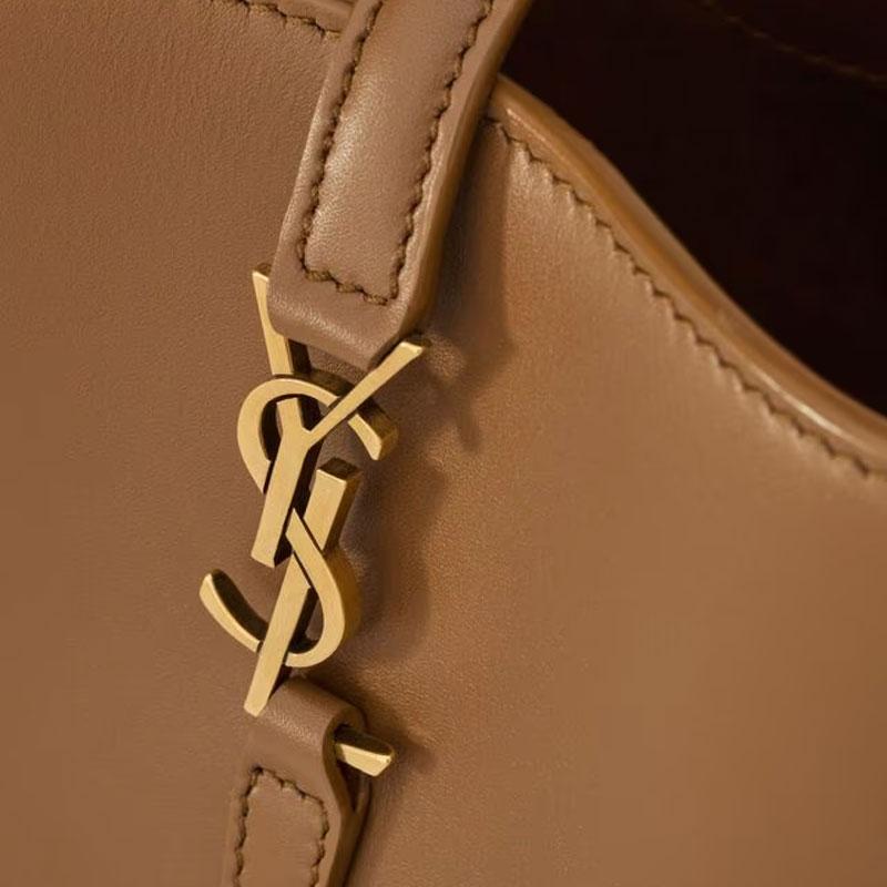 Saint Laurent Classic Logo Glossy Leather Bucket Bag Women Handbags Fox 765870-2R20W-2536
