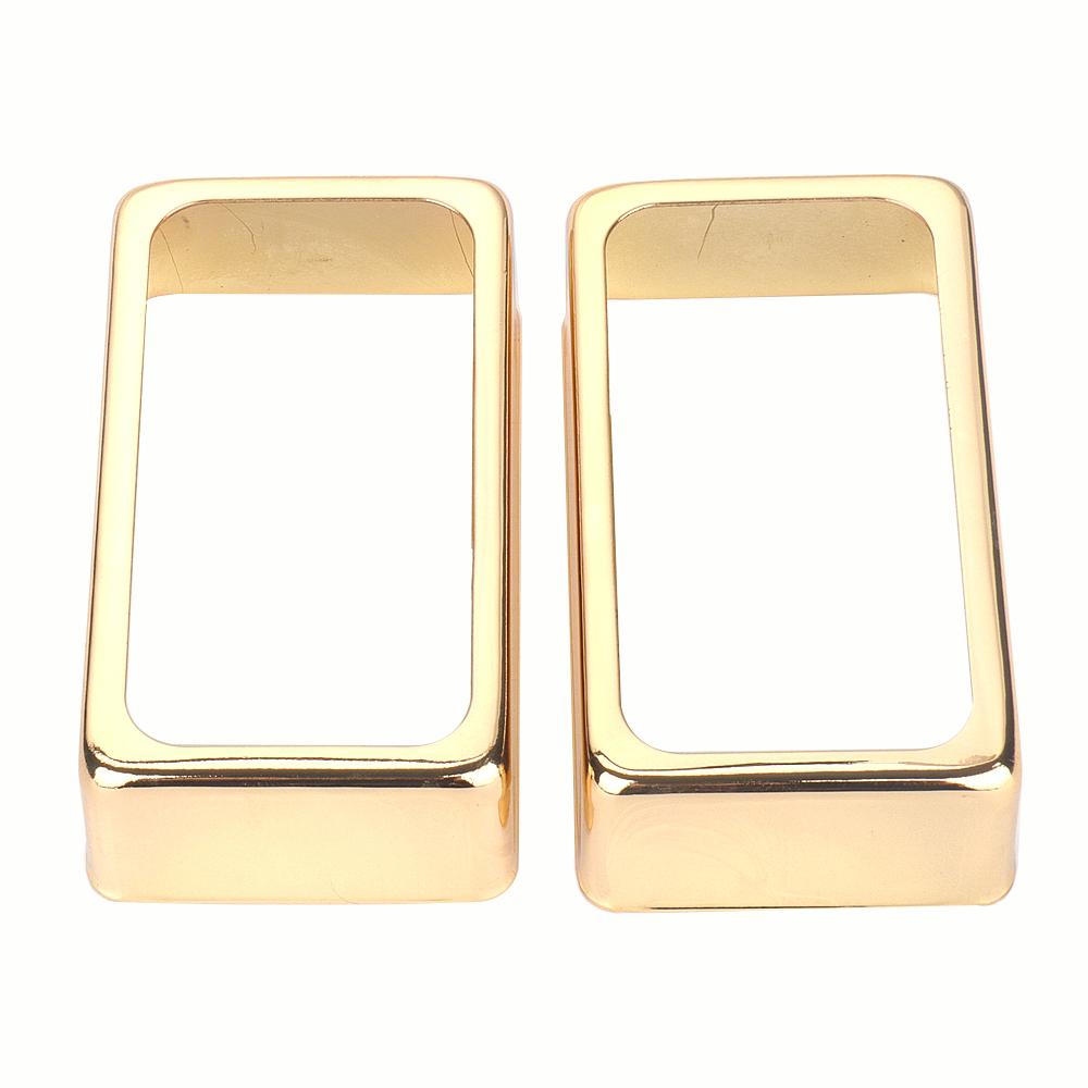 2 Stück Humbucker Tonabnehmerabdeckung Metall Offener Rahmen MontageRing Für Lp E-Gitarre