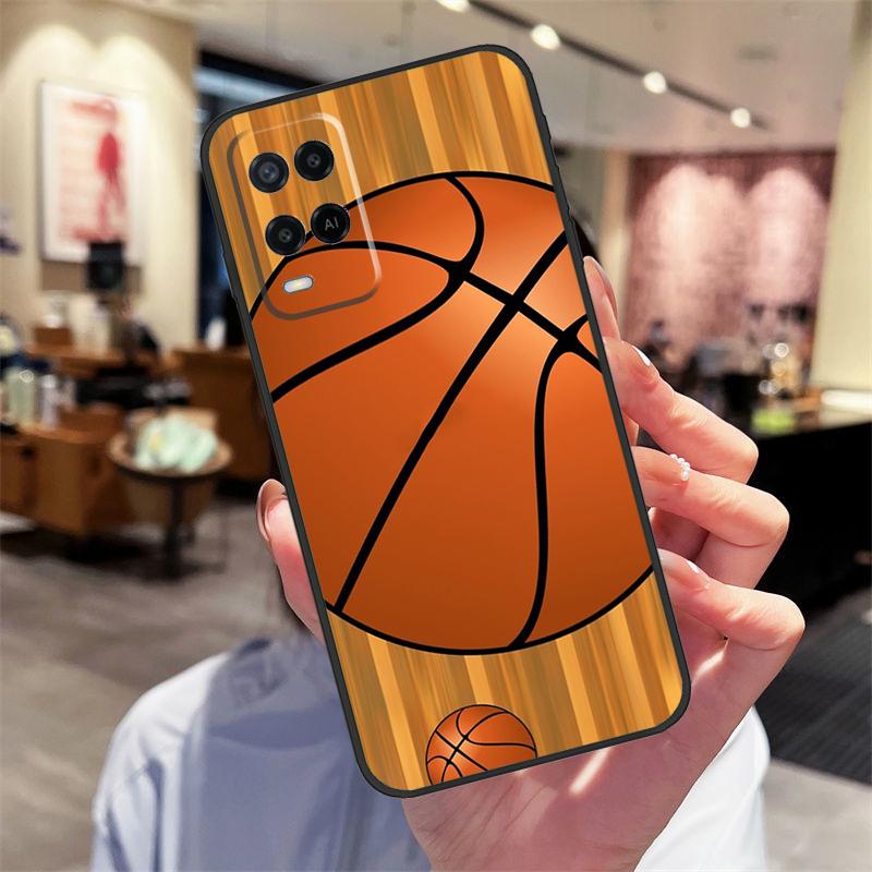 Basketball Ball Case For Oppo A94 A74 A54 A18 A38 A58 A78 A98 A40 A60 A80 A16 A76 A96 A15 A17 A77 A57S Cover