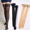Oversize Curvy Damen Spitze Transparent Hohe Socken Ultra Dünn Sexy Oberschenkelhohe Strümpfe Elastisch Bequem Mode Beinbekleidung Leggings
