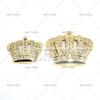 Car Styling 3D Crown with Diamonds Decorative Metal Zinc Alloy RearTrunk Fender Adhesive Badge Body Tailgate Displaceme Emblem