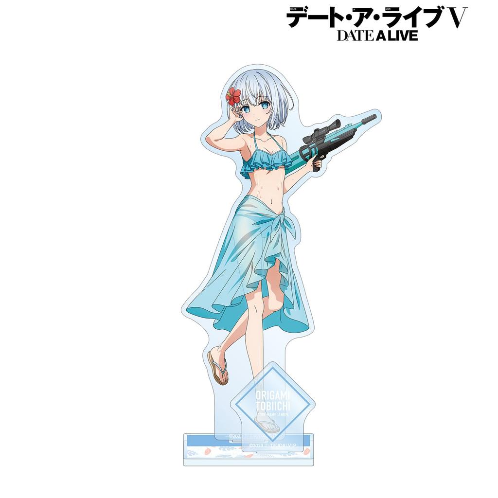 Eine Live-Anime-Originalillustration von Tobiichi Origami Date A Vacation Großer Acryl-Ständer mit Teilen "Date V" Version.