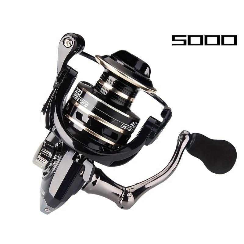 High Performance Spinning Reel with High Drag and 5.2:1 Gear Ratio. Full Metal Handle. Suitable for Many Waters. Durable and Corrosion Resistant