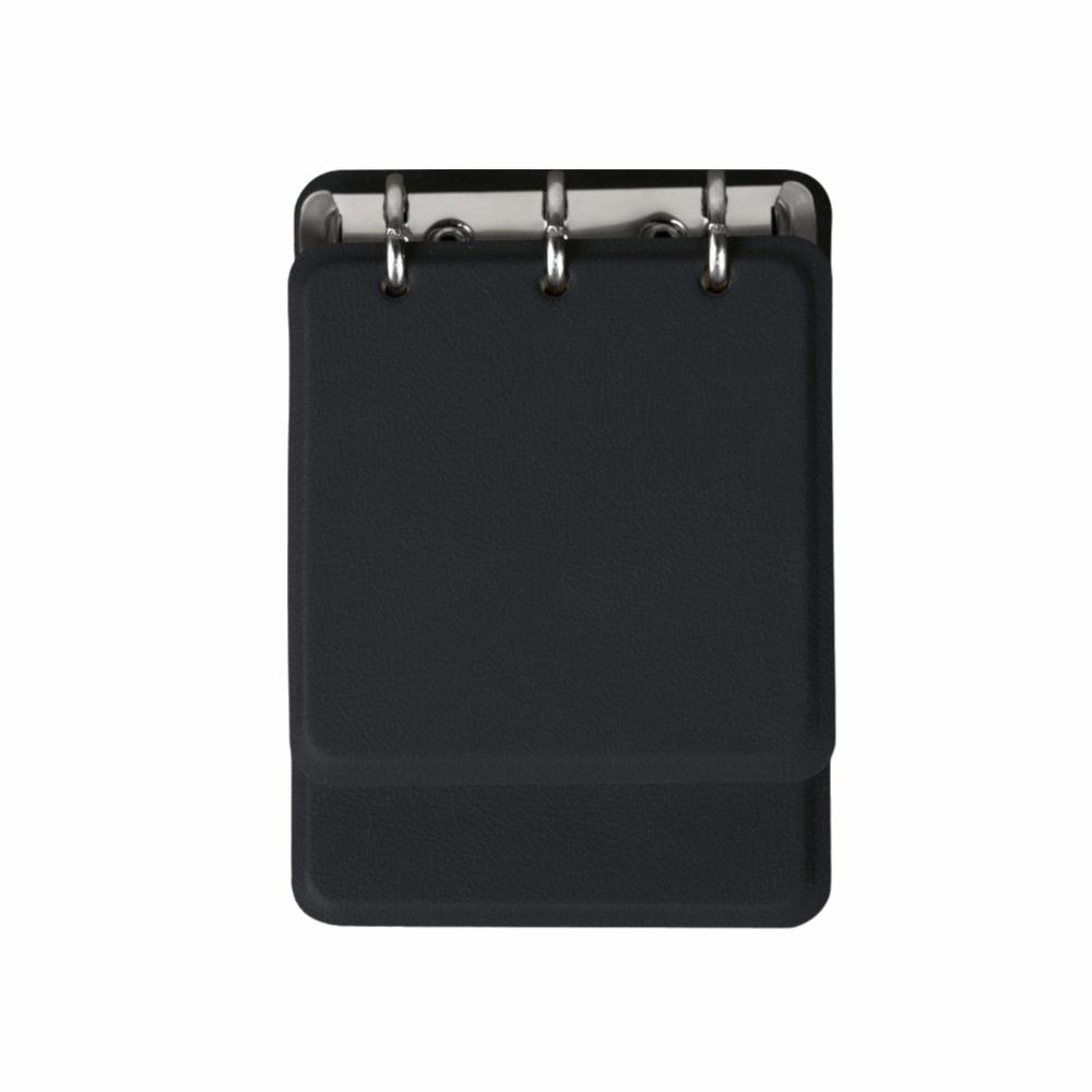 PU Leather Cover Loose-Leaf Notebook 3-Ring Binder Memo Pad Mini Pocket Notebook  Students