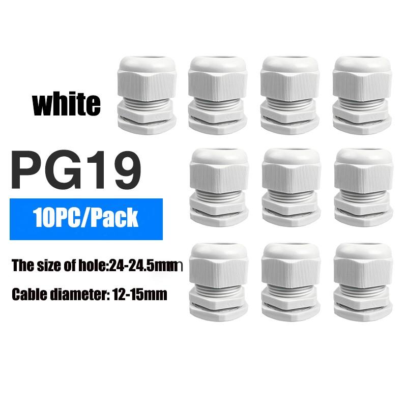 10pc Waterproof Cable Seal Set Plastic Connector IP68 Cable Secure Nylon Connector