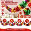 3D Design Foil Garland Flexible Tree Decoration Festive Christmas Garland  Celebration Wreath