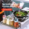 Kitchen Salt and Pepper Shakers Precise Quantitative Push Type Seasoning Shaker Press Type Salt Dispenser Spice Dispenser Sealed