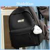 Versatile Unisex Lightweight Nylon Backpack For Casual Travel And Daily Commute