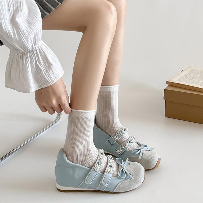 

Модная обувь Мэри Джейн для женщин 2025 Новая летняя одинарная обувь на плоской подошве Американский стиль для работы 35