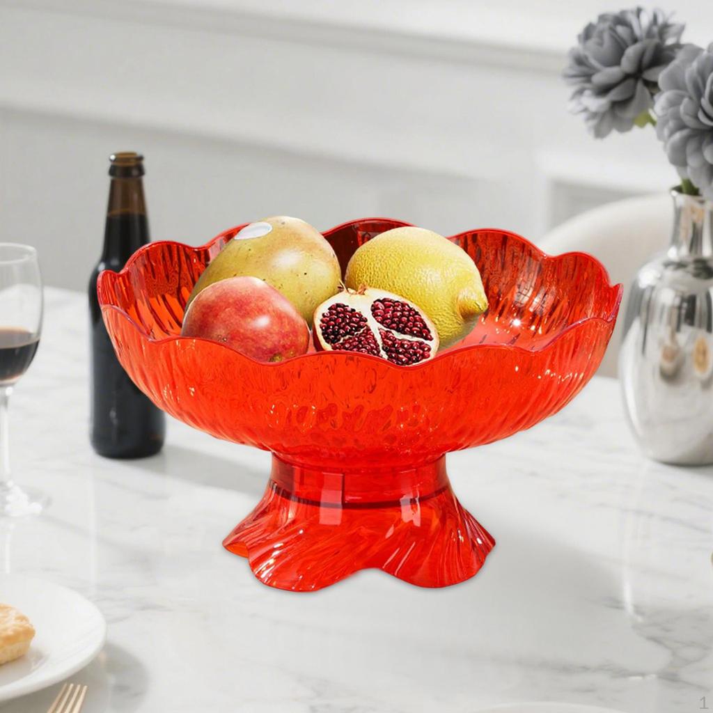 Creative Fruit Bowl on Stand with Modern Multifunctional Tray, Elegant PP Stand, Decorative Tabletop