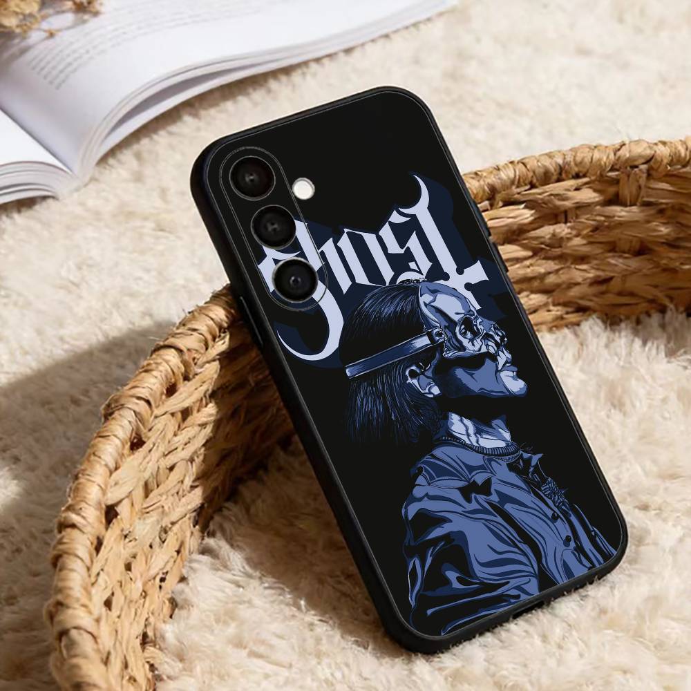 Cool Rock Band Ghost Phone Case For Samsung Galaxy A91,80,73,72 ,71,53,52,32 ,31,22,21s,20,Soft Black Case Samsung a40