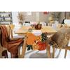 Thanksgiving Table Runner Embroidery Cutout Pumpkin Fall Table Runners Kitchen Decor Party Table Decorations 16x72 Inch