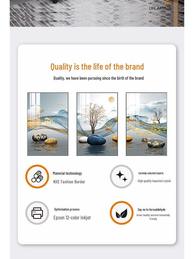 Nordic Minimalist Triptych: Modern Decorative Wall Art for Living Room, Bedroom, or Dining Area