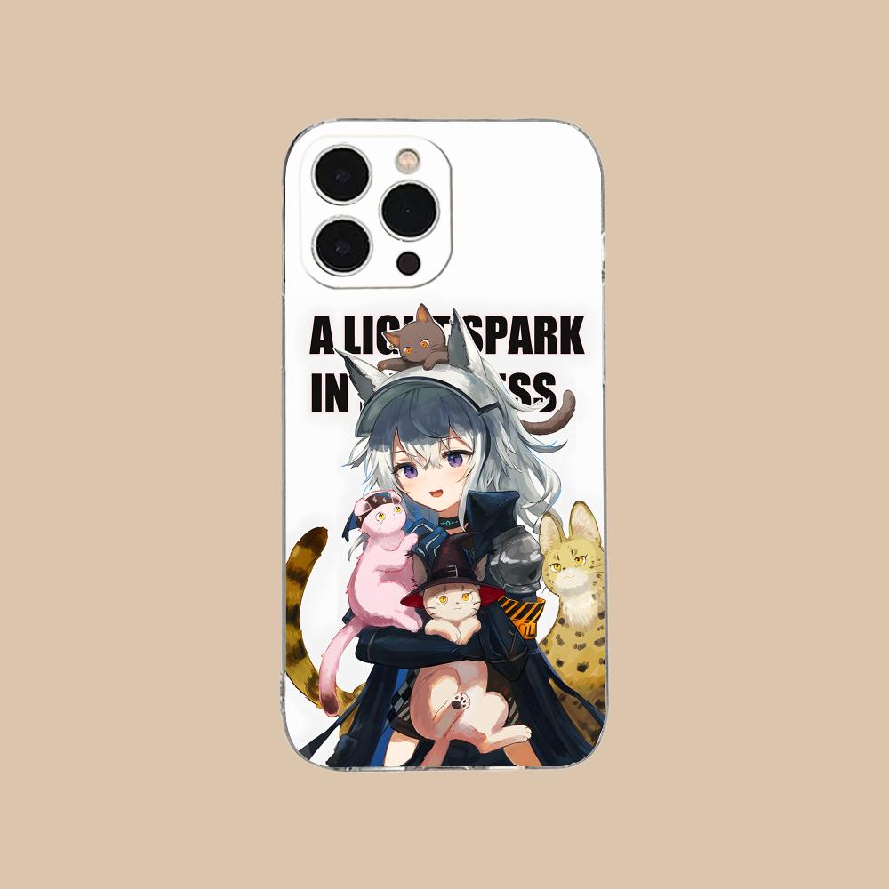 Arknights Grani Clear TPU Mobile Case for iPhone 17 16 15 14 13 12 11 X XR XS Air Pro Max Plus Mini Colorful Cover
