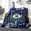 Chelsea Fc Football Player Customize Text Blanket Lightweight Customizable Blanket Comfortable Suitable for Sofa Livingroom Nap Bed for All Occasions