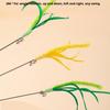 Cat Teasing Toy Interactive Tail Grass Dog Sage Feather Long Pole Cat Teasing Stick Bite Resistant Cat Sound Toy Pet Supplies
