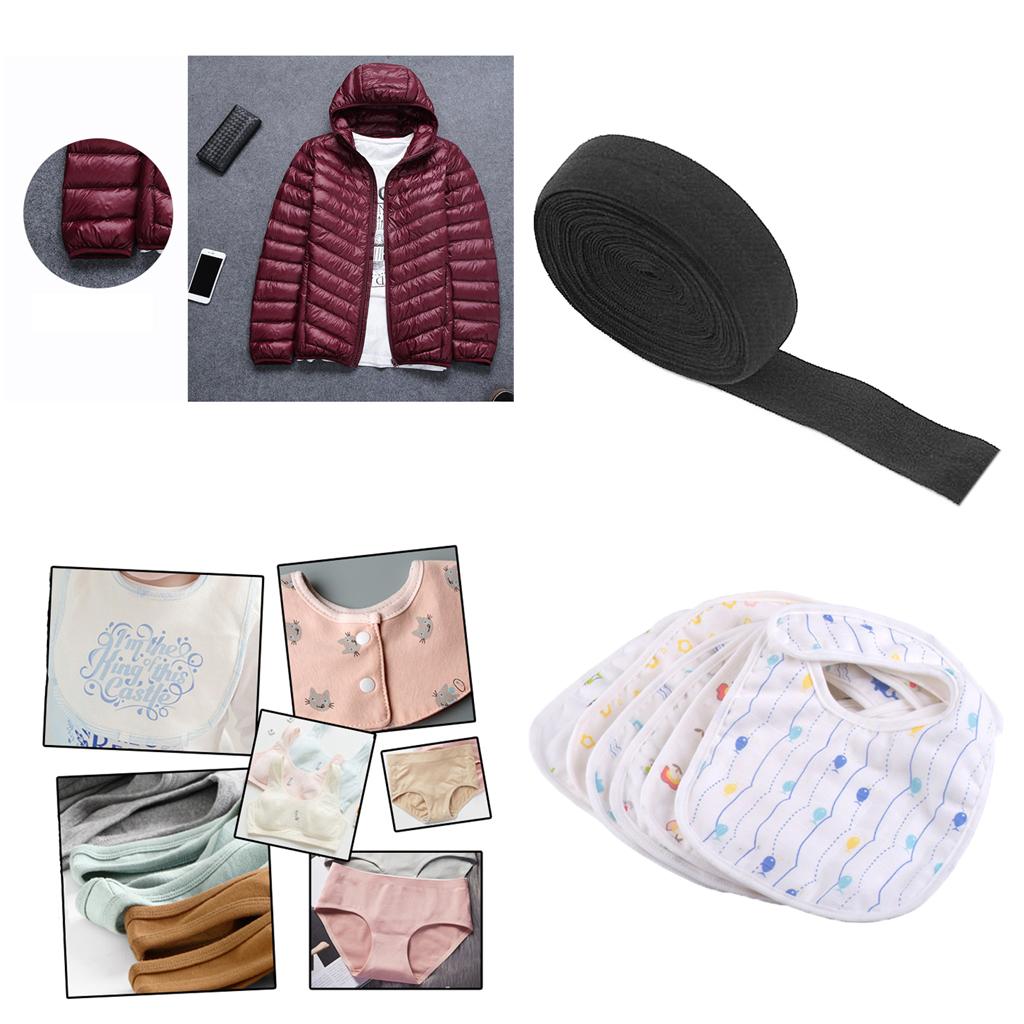 10m Elastic Band Cord Heavy Duty Nylon Braided Stretch Sewing Accessory for DIY Clothes Craft Making