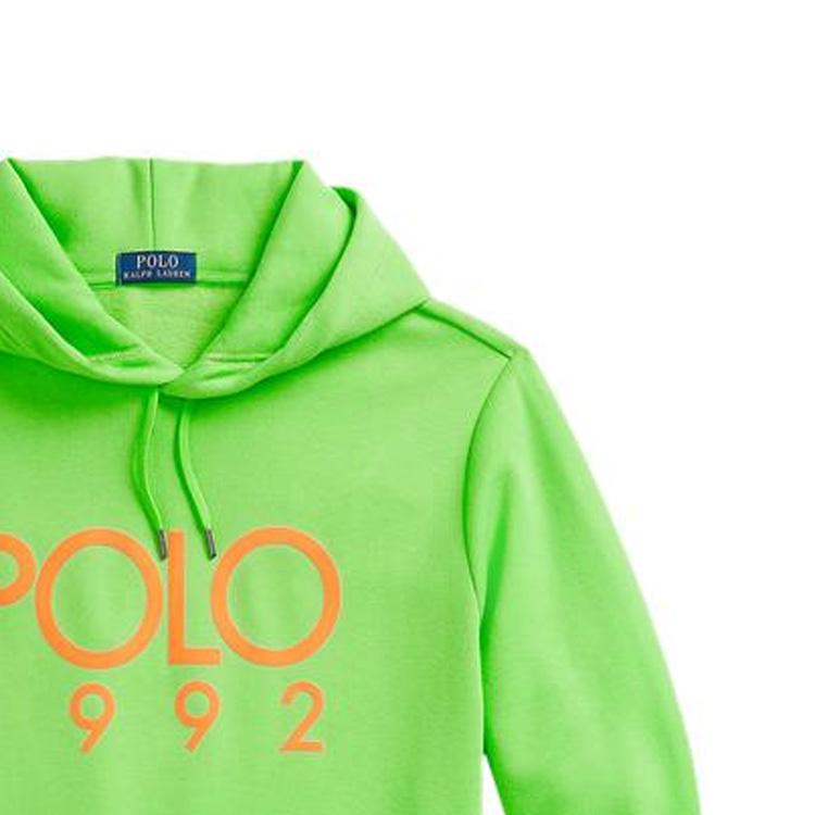 Polo Ralph Lauren Ss24 Letter Logo Printed Hooded Long Sleeve Sweatshirt Men Sweatshirt Bright-Yellow-Green MNPOKNI16823425-330