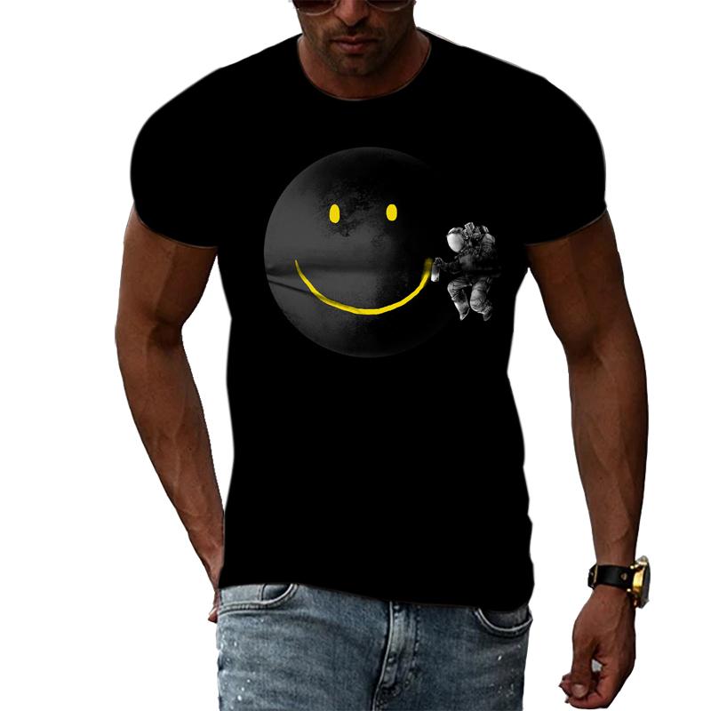 

Summer Hot Selling Taste Art All-match 3D Personality Street Fashion Harajuku Printed Round Neck Short Sleeve Unisex T-shirt Top 6XL