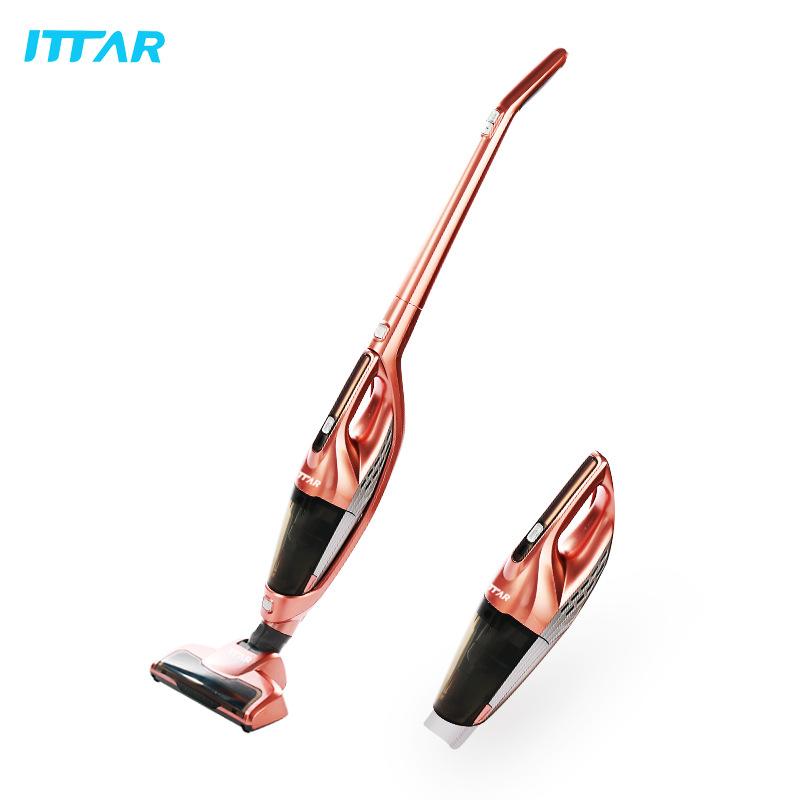 

Ita Vertical Wireless Vacuum Cleaner Home Car Cordless Handheld Charging Non-Silent Powered Lithium Battery No Consumables рожевий колір золота