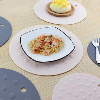 Beide Seiten können verwendet werden Rutschfeste Silikon-Topfunterlage Hitzebeständige Unterlage Wärmeisolationsmatte Tischmatte Tablettunterlage Schüsselunterlage Runde Tischmatte