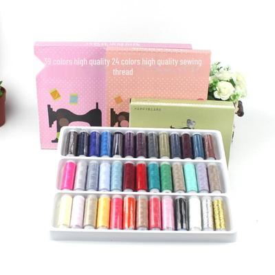 Bunte Nähgarnbox: 39 Kleine Spulen zum Nähen & Sticken