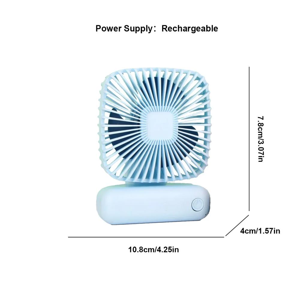 Desktop Mini Fan, Ultra Long Standby Time USB Three Speed Cool Breeze, Silent Portable Handheld, Minimalist Outdoor Summer Gift