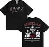 Rapper Anuel AA Rhlm 2 Album World Tour T Shirt Men Women Clothing Hip Hop High Street Tshirt Vintage Casual Oversized Tshirts