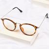 Vintage Metal Anti Blue Light Eyeglasses For Men And Women Computer Goggles Trendy Circular Frame Eyeglasses Vision Care Eyeglasses Accessories