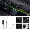 64-Color Car Ambient Light: USB-Powered, App-Controlled with Music Sync