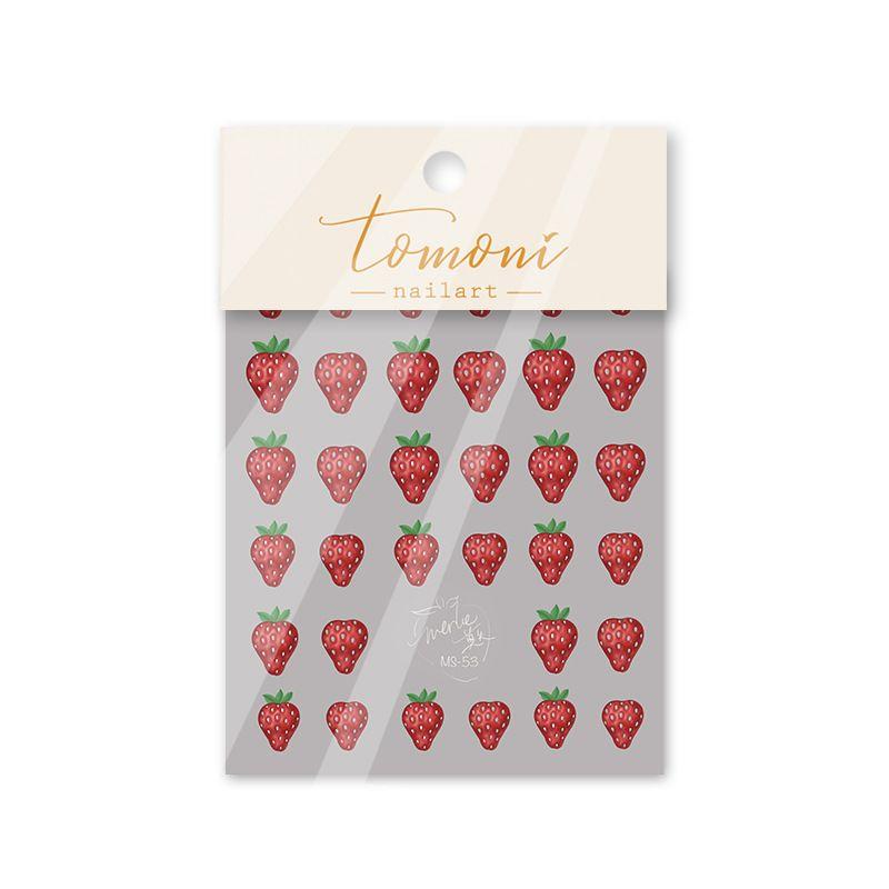 

Strawberry Fresh Plaid Lace Girl Nail Sticker 04#ms joint payment