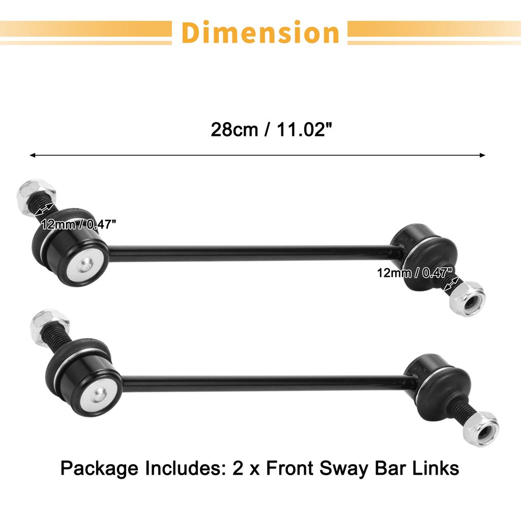 UXCELL 2pcs Front Stabilizer Sway Bar Link for Vauxhall Combo Tour 2001-2012 No.350610