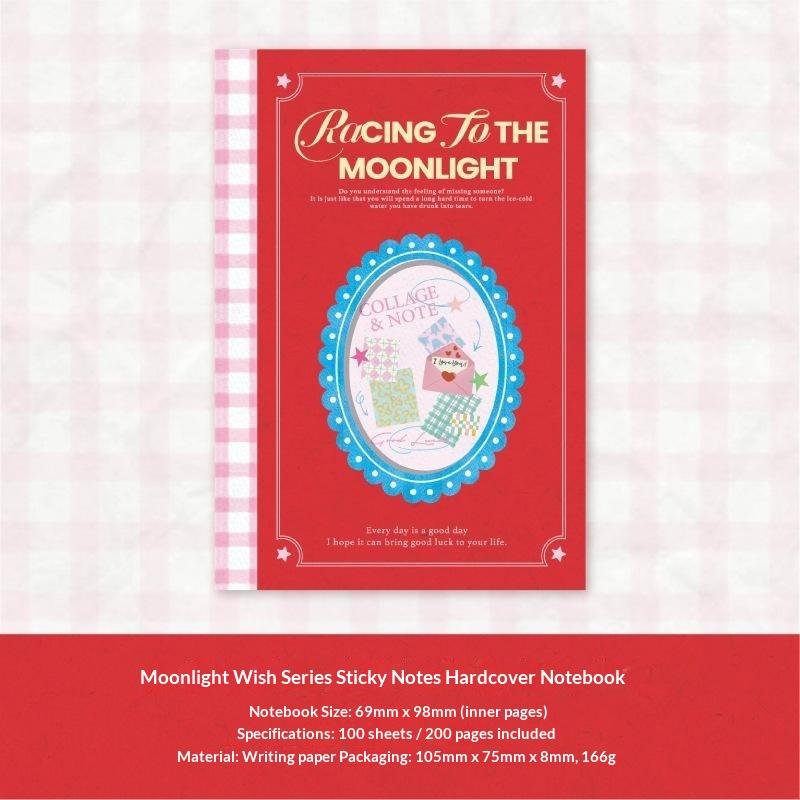 100Pcs Moonlight Wish Book Series Memo Pads Exquisite Material Paper For Scrapbooking Diary Decor Collage Diy Journal Stationery