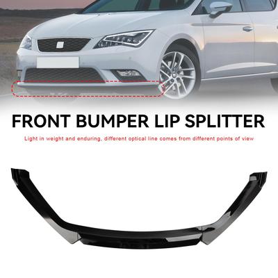 Lesklý černý přední spoilerový lip Performance fit Seat Leon 5F 2012-2020