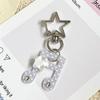 Fashion Cartoon Acrylic Keychain Sweet Musical Note Shaped Keychain DIY Bag Charms Fashion Accessories