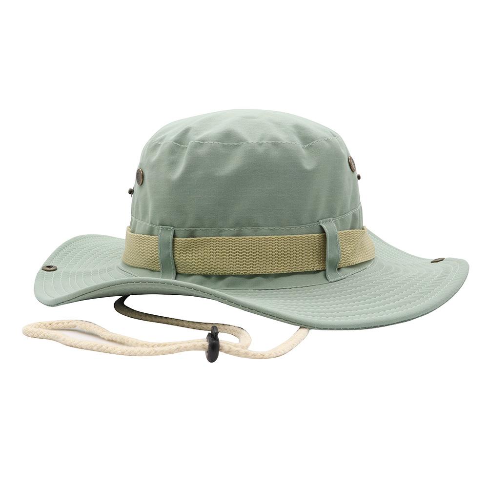 Outdoor Men's Solid Big Eaf Sun Hat Bucket Hat -UV Protection Women Bucket Hat Summer Hiking For Fishing Camper Camp Cap