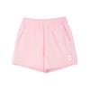 MLB College Style Cleveland Indians Solid Color Elastic Waist Straight Leg Casual Shorts Women Shorts Light-Pink 3FSMV0343-45PKL