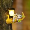 Tierfigur Gartenanhänger Solar-LED-Leuchten Dekoration Miniaturgeschenk Harz Lebhaft
