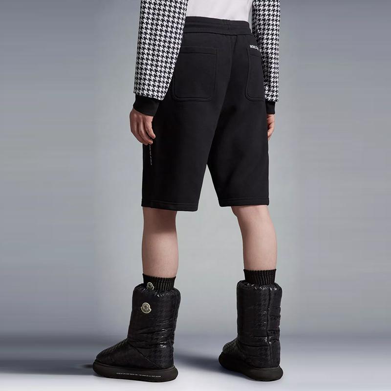 Moncler X Frgmt Hiroshi Fujiwara Drawstring Letter Logo Casual Shorts Unisex Shorts Black I209U8H00003M2372999