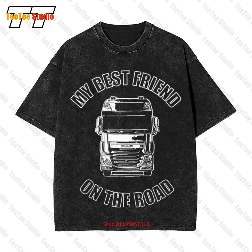 Daf Xf Trucker Vintage Oversized T-Shirt IUH6