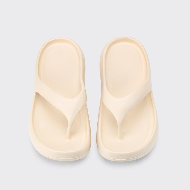 Silver Thick Bottom Flip-flops Fashionable Women Summer Wear Non-slip Out Casual Versatile Internet Celebrity Beach Cool Slippers