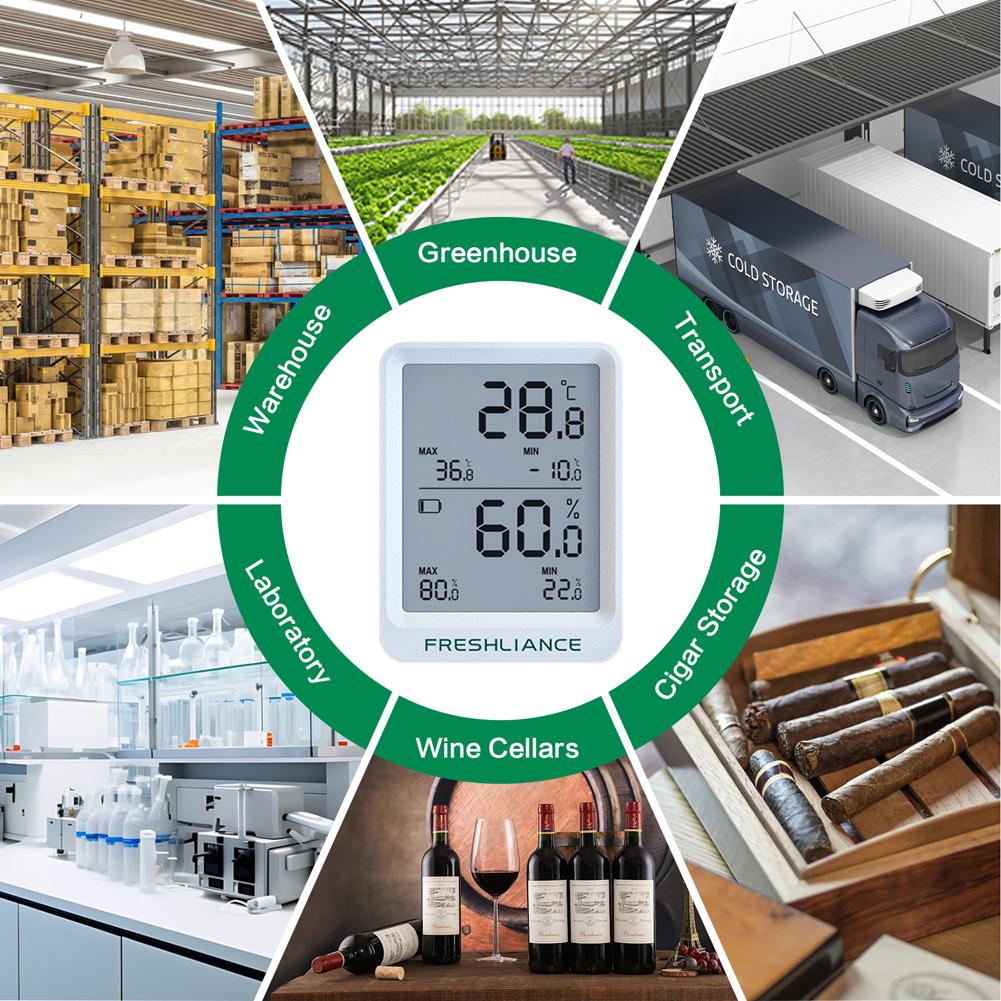 BT Temperature and Humidity Recorder Fruit Cold Storage Coldchain Transportation Temperature Logger