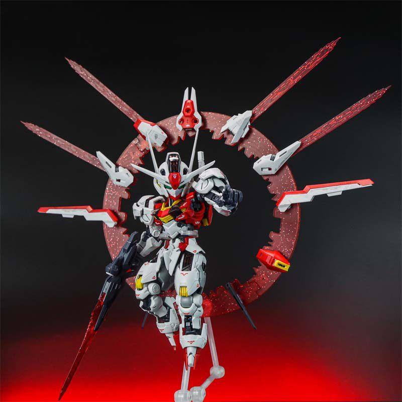 New Q Version Mgsd Supa Chinese Red Aerial With Halo Effect Action Figure Mecha Assembly Model Kit Toys Collectible Ornament