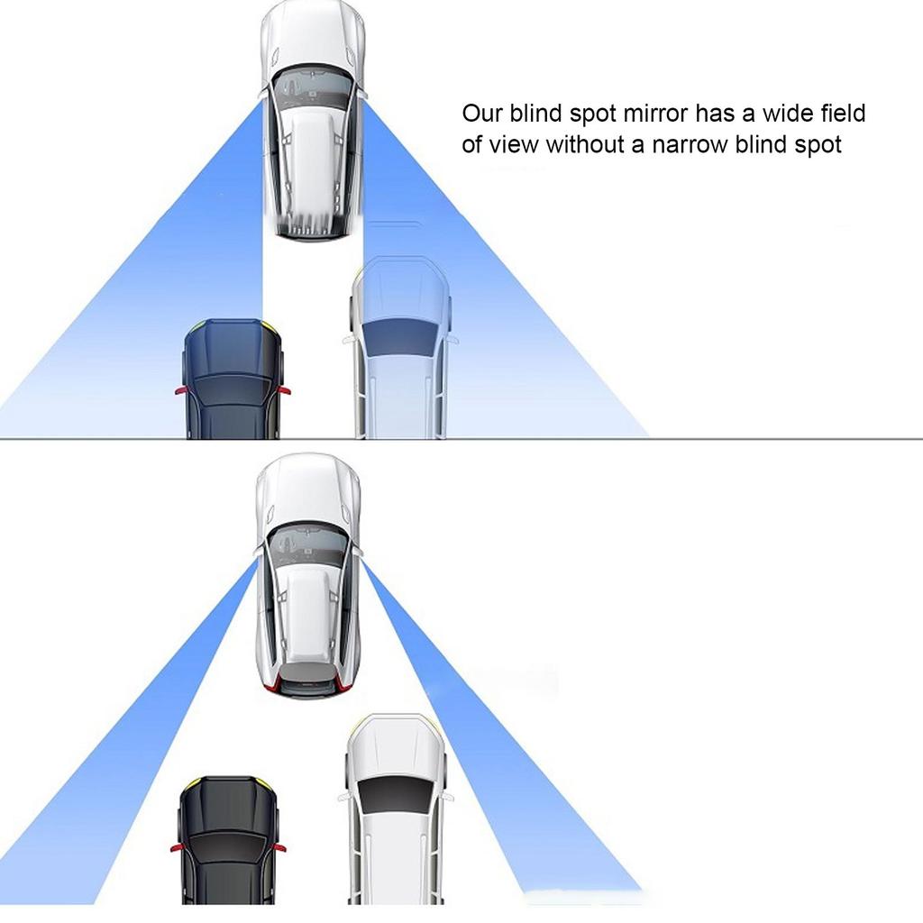 4pcs Heart Blind Spot Mirrors HD Glass Frameless Convex Rear View Mirrors Exterior Accessories with Wide Angle for Car SUV Trucks