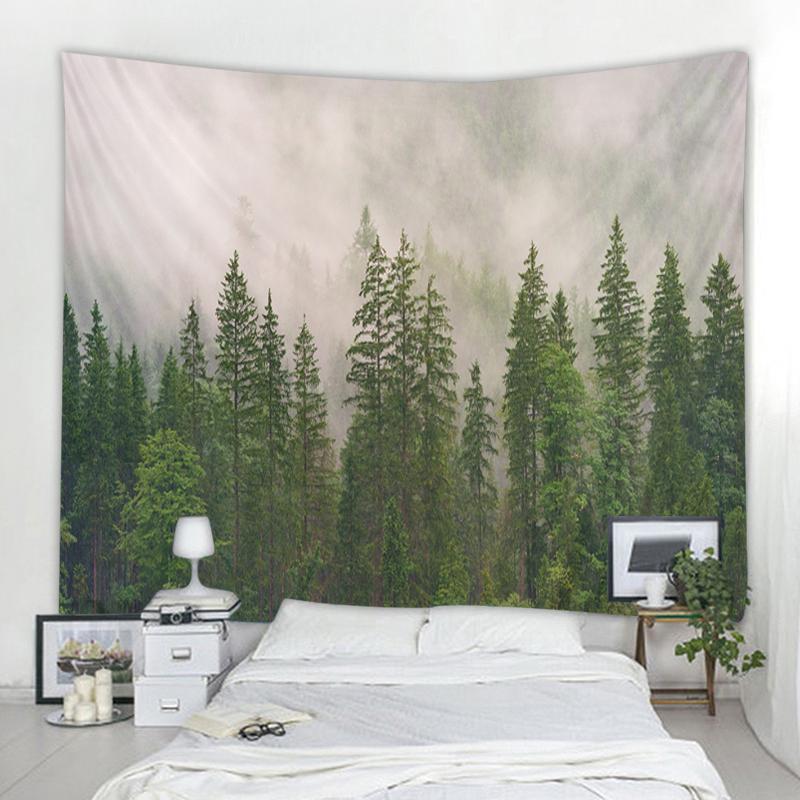 Large Forest Landscape Decorative Tapestry Hippie Bohemian Gypsy Wall Decor Bedroom