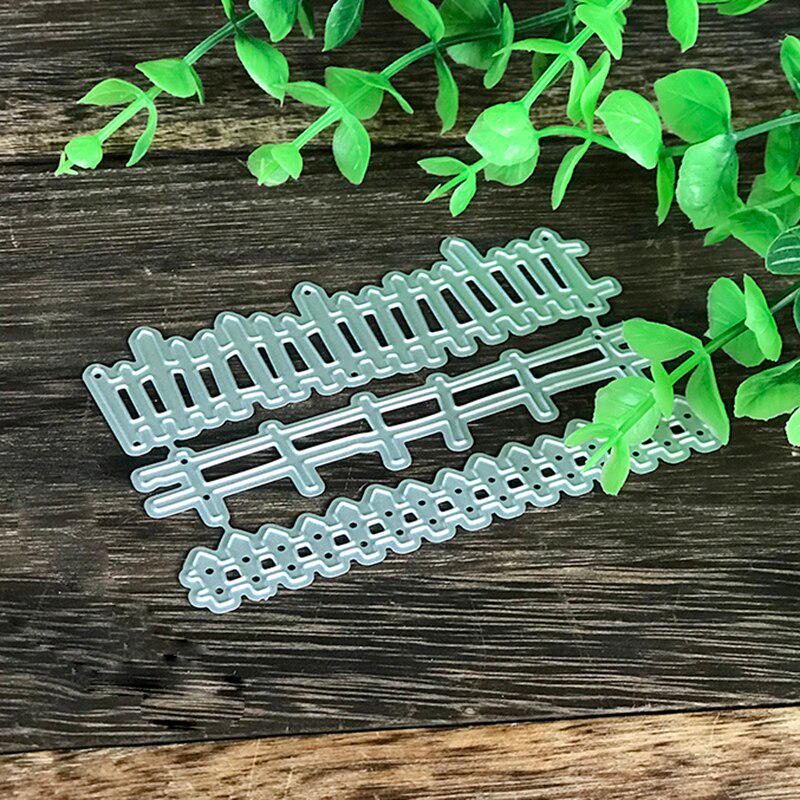 

3 шт. Металеві штампи для різання огорожі для скрапбукінгу DIY Альбом для тиснення Папка Декор Трафарети Штампи для рукоділля